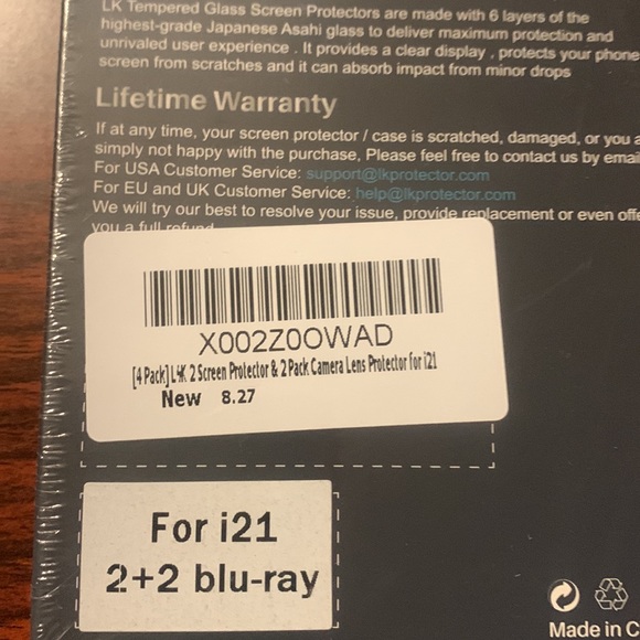 NWT 2-Screen protector2-Camera Lens protector for IPhone 13-4/1-13Pro/4-13ProMax - Picture 2 of 9